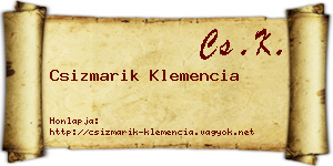 Csizmarik Klemencia névjegykártya